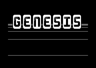 Genesis Without Project (700bytes logo)